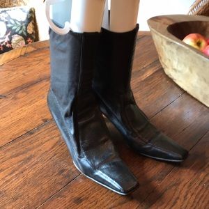 Prada brown leather boot